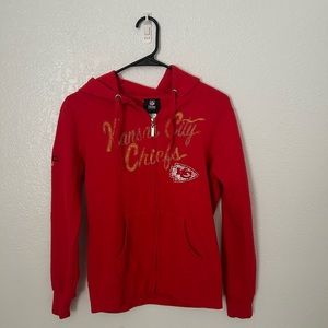 NFL Kansas city Chiefs zip up with hood!
